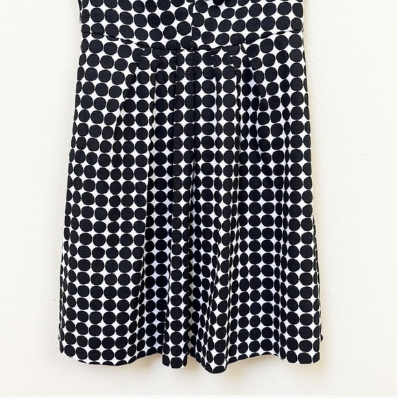 Banana Republic X Marimekko Black and White Dot Fit and Flare Dress #W88 - Picture 5 of 9